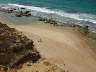 Aerial coastal view of Netanya