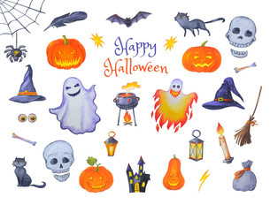 Halloween set for design and decoratoin.