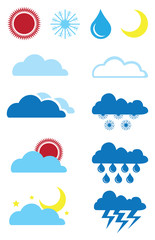 Weather Forecast Icon Set
