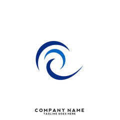 Water wave Logo Template