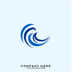 Water wave Logo Template