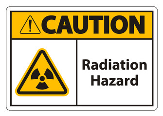 Radiation Hazard Symbol Sign Isolate On White Background,Vector Illustration