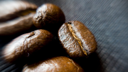 coffee bean macro shot