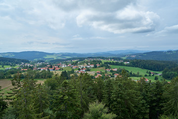 Fototapeta na wymiar Nationalpark Bayrische Wald von Waldhäuser bis Neuschönau und rund um den Berg Lusen 1373m