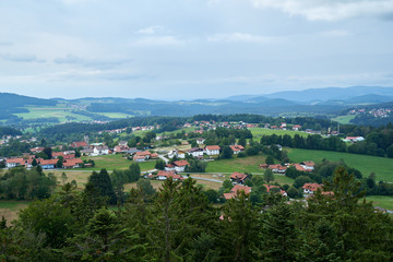Fototapeta premium Nationalpark Bayrische Wald von Waldhäuser bis Neuschönau und rund um den Berg Lusen 1373m