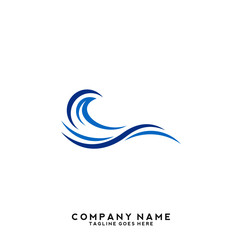 Water wave Logo Template