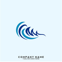 Water wave Logo Template