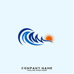 Water wave Logo Template