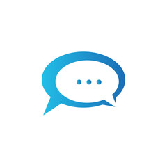 Chat graphic design template vector isolated illustration