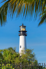 Cape Florida Lighthouse, Key Biscayne, Miami, Florida, USA