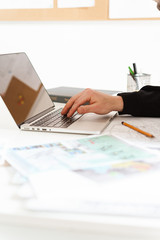 Cropped photo of a professional man architect