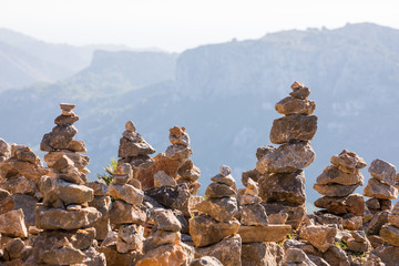 Stone cairn near Es Colomer, Cap Formentor