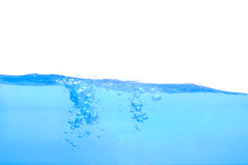 surface of the soft water and water splash