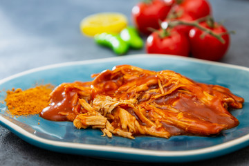 BBQ Pork Pulled appetizer for a cocktail party