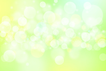 Green color tone bokeh abstract background.
