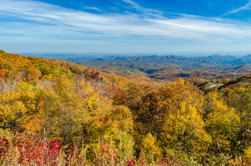 Fall along the North Carolina section of the Blue Ridge Parkway.