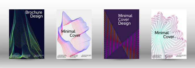 Cover design template set 