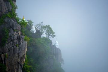 Wat Chaloem Phra Kiat(Wat Praputthabaht Sudthawat) temple in Chae Hom, Lampang, Thailand. Unseen Thailand. Religion and Travel Concept