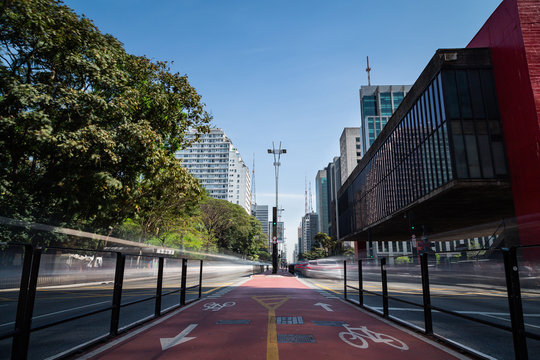 MASP, Avenida Paulista Em São Paulo, Brasil	