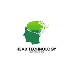 Head Technology Logo Vector