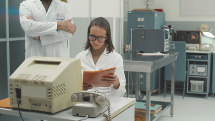 Scientific team working in the laboratory