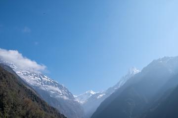 On summer time at Himalaya Annapurna South