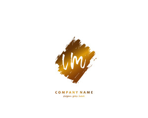  IM Initial letter logo template vector