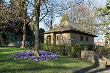 Obraz premium The Gardens in Beaumont Park, Huddersfield, West Yorkshire