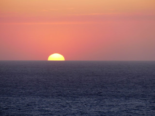 soleil couchant en Corse