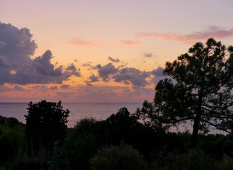 soleil couchant en Corse