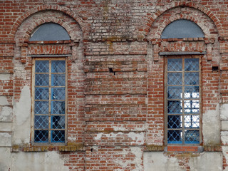 Fototapeta na wymiar Windows in the old Church