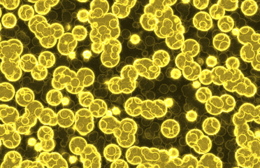 glowing decorative abstract dot cells 