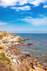 Fototapeta na wymiar Seaside of Banyuls-sur-Mer, Pyrenees-Orientales, Catalonia, Languedoc-Roussillon, France