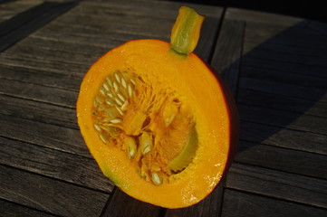 Aufgeschnittener Hokkaido