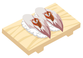 お寿司アイコン（とり貝）