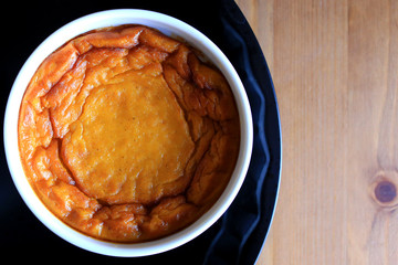 Homemade Pumpkin Souffle.