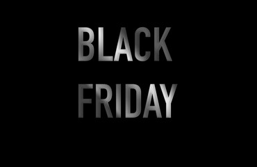 Black Friday Horizontal Banner with red bow. Vector Illustration. Modern design.Universal vector background for poster, banners, flyers, card..