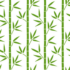 Beautiful Bamboo Pattern. Endless Background. Seamless
