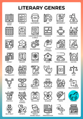 Literary Genres icons