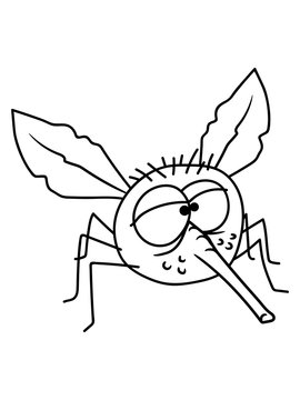 insekt kleine comic schnake moskito blut trinken stechm&uuml;cke fliege schmei&szlig;fliege blutsauger stechen cartoon clipart lustig nervens&auml;ge b&ouml;se monster