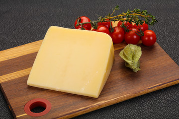 Hard parmesan cheese piece