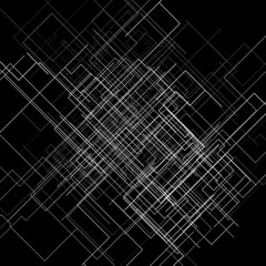 Futuristic circuit network background pattern with straight lines