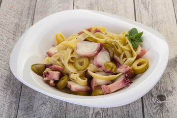 Pasta with octopus