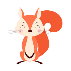 squirrel isolated on white