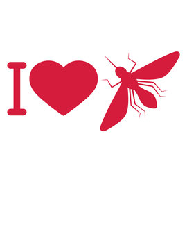herz moskito i love liebe logo schnake blut trinken comic stechm&uuml;cke fliege insekt schmei&szlig;fliege blutsauger stechen cartoon clipart lustig kleine nervens&auml;ge b&ouml;se monster