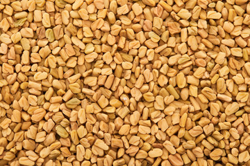 top view of raw organic bulgur grains
