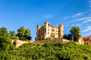 Fototapeta na wymiar Hohenschwangau Castle , Bavarian Alps, Germany. 