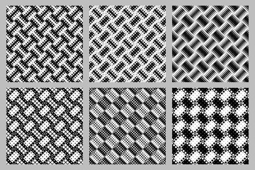 Diagonal rounded square pattern background collection - abstract vector graphic designs from squares