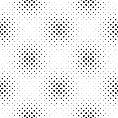Geometrical circle pattern background - black and white abstract vector illustration