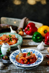 Paprikash with pike perch...style rustic